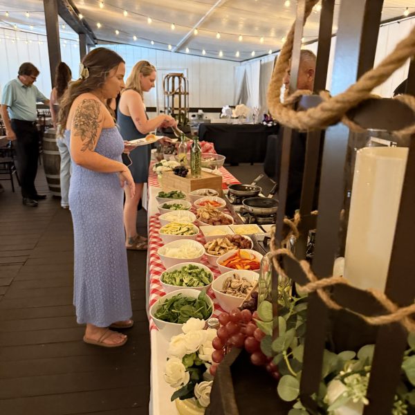 Wedding reception setup Elegant reception table setup at Bridlewood Ranch
